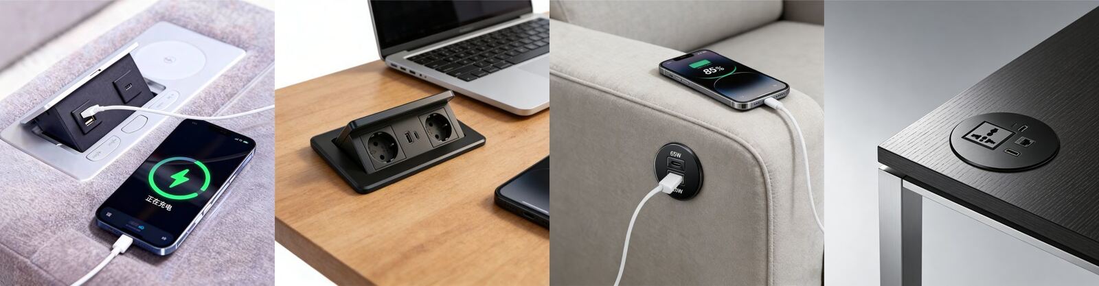 Enchufe de energía retráctil