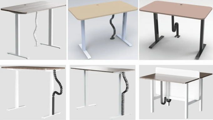 1320mm Modular Cable Management Spine for Desks