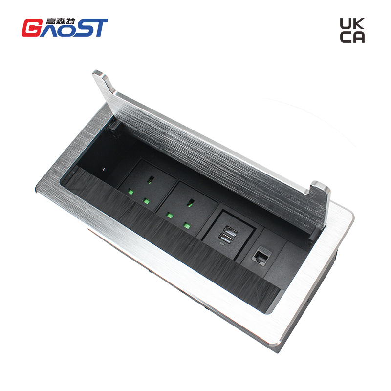 UKCA Flip Up Socket with Alloy Casing & Multi-functional Ports
