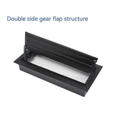 Double Flip Cover Table Cable Holder Organizer Management Tray 340MM
