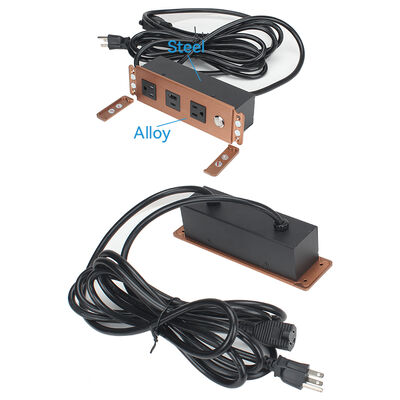 Alloy Shell Recessed Power Strip Surge Outlet Usb Charging UKCA Certificated