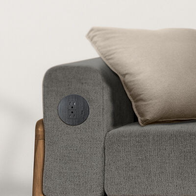 Dustproof Electrical Desk Power Grommet Recessed USB Charging Station