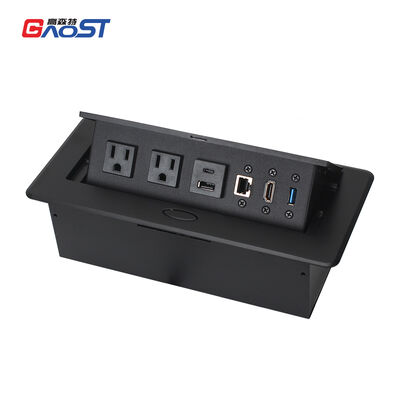 Residential CUL VGA Pop Up Socket Box USB 3.0 For Nightstand Countertops