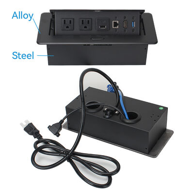 Residential CUL VGA Pop Up Socket Box USB 3.0 For Nightstand Countertops