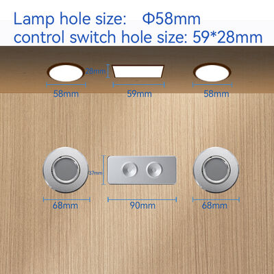 IP20 Adjustable Electrical Sofa Reading Lamp Light Touch Panel 29V
