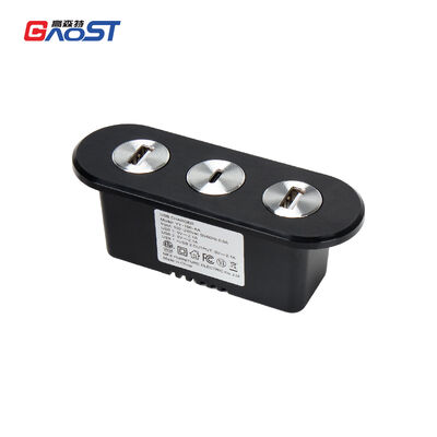 Oval Recessed USB Charger Power Grommet 2USBA 1USBC 20W Output