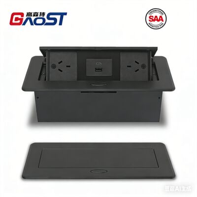 SAA Pop Up Switch Box Power Outlet Under Desk Kitchen Countertop