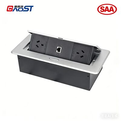 Recessed Pop Up Electrical Outlet Countertop Australian Plug Power Sockets For Office Desk