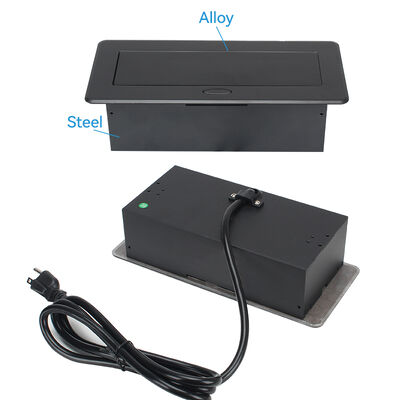 Rectractable Tabletop Pop Up Floor Outlet Desk Socket Box UL Certified