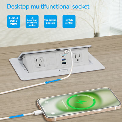 Compact Usb Desktop Socket Box Power Outlet Box OEM CUL Certificated