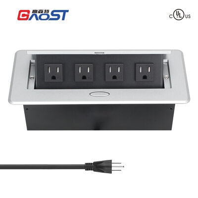 Commerical Recessed Power Pop Up Outlet Box For Workspace Office Desk
