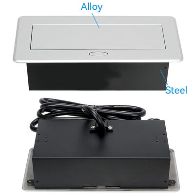 Commerical Recessed Power Pop Up Outlet Box For Workspace Office Desk