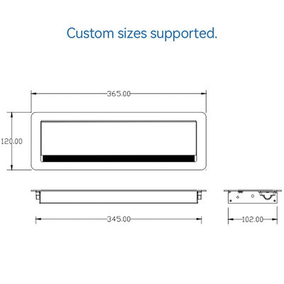 ROHS Anodized Under Table Cable Organizer Management Solution