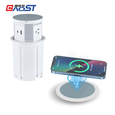 Pop Up Retractable Power Socket Outlet Flush Mount ETL Certified