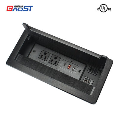 USBC 20W RJ45 Inset Office Desk Electrical Socket Alloy Faceplate