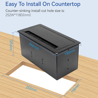 Smart Centralized Power Conference Electrical Socket Schuko Outlets Corrosion Resistance