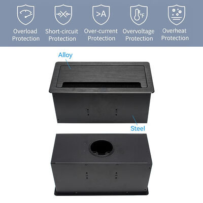 Smart Centralized Power Conference Electrical Socket Schuko Outlets Corrosion Resistance