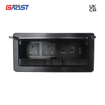 20W USB A/C Charge CAT6 RJ45 HDMI Interface Flip Up Power Outlet for Conference Electrical Socket