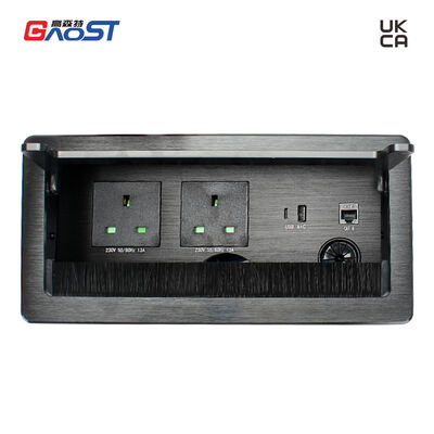 Damping Silent power Flip Up Electrical Outlet Plug Socket UKCA Certificated OEM