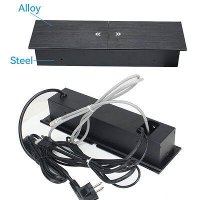 ROHS Embedded Sliding Socket Power Outlet For Conference Table