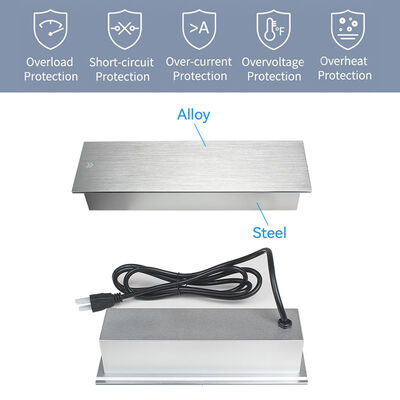 Embedded Sliding Socket Power Outlet with 3 Type G UK Outlets 20W USB A+C and 1 HDMI Port for Conference Tables