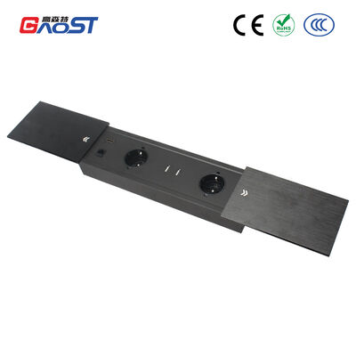 Schuko Office Desk Sliding Socket Power Module HDMI Data Interfaces OEM