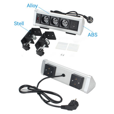 40mm Desk Clamp On Power Outlet Strip USB C SAA Certificated