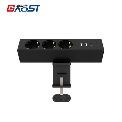 Universal Office Table Desk Clamp Power Outlet Socket Surge Protector ODM