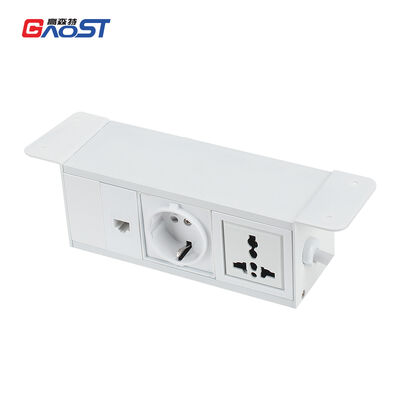 UKCA Certificated Under Desk Power Strip with Alloy Housing and RJ45 Network Port