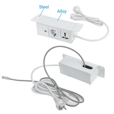 UKCA Certificated Under Desk Power Strip with Alloy Housing and RJ45 Network Port