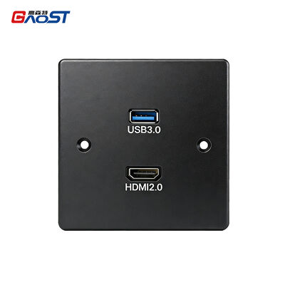 4K HDMI Audio Video Wall Box Outlets USB3.0 For Office Networking