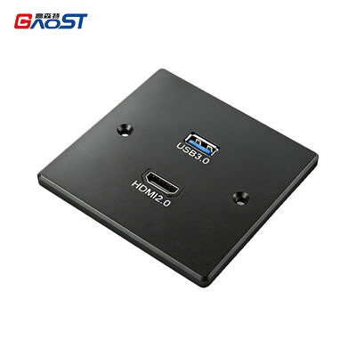 4K HDMI Audio Video Wall Box Outlets USB3.0 For Office Networking