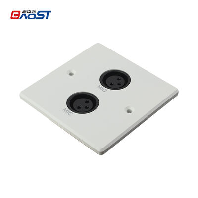 68mm Dual XLR Aluminum Alloy Audio Visual Box Multimedia Surge Protector For Microphone Mixer