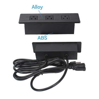 162mm Recessed Surge Protector Desk Outlet Sockets With Usb OEM