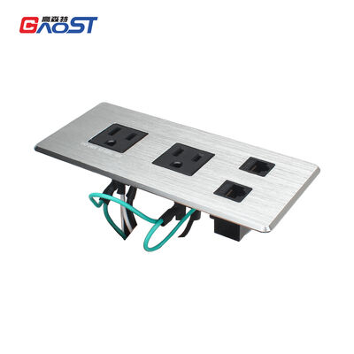 Desktop Recessed Power Strip Conference Table Outlet Hub Hộp kết nối nhúng