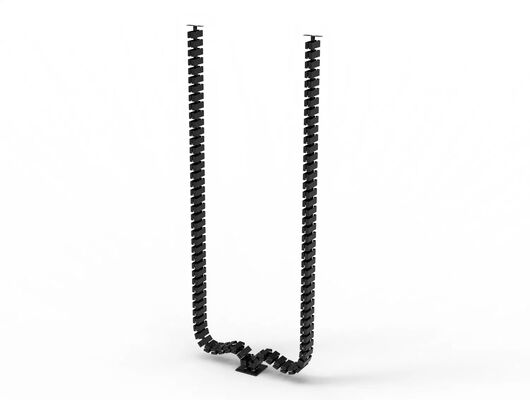 1320mm Modular Vertebrae Cable Management Spine black Quad Entry
