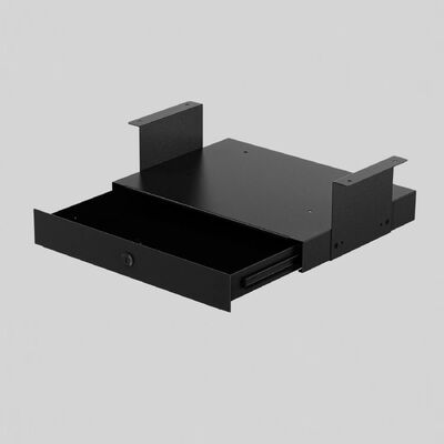 404mm Metal Under Desk Storage Tray Drawer Attachment 8kg For Standing Desks