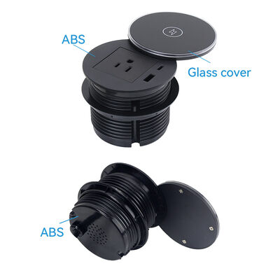 Table Power Usb Charging Grommet 80mm For Workspace Dustproof