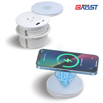 Rotary Fully Desk Grommet Power Outlet Recessed Strip SAA Certificated