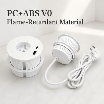 20W Fast Charging Desk Power Grommet with 80mm Hole Size and CE/ROHS/UKCA Certification