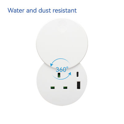 UKCA Certified 20W Fast Charging USB-C Desktop Socket with 82mm Diameter for Office and Home