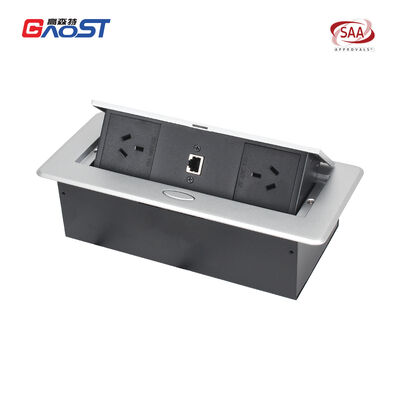 Recessed Pop Up Electrical Outlet Countertop Australian Plug Power Sockets For Office Desk