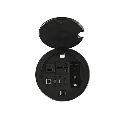 Embedded Desktop Cubby Connectivity Box for AV Audio Visual Accessory