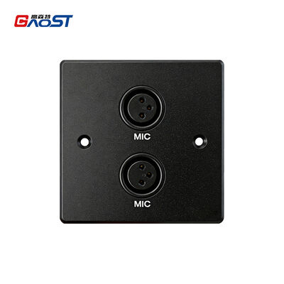 Multimedia Audio Visual Wall Box Dual XLR Female Wall Plate 86mm For Home Theater