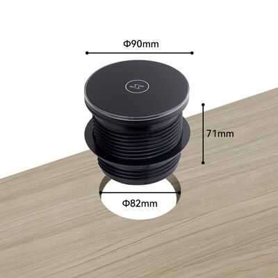 15W Fast Charging Desktop Power Grommet For Conference Tables OEM