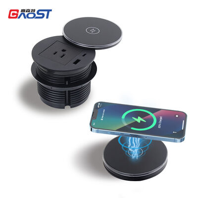 Table Power Usb Charging Grommet 80mm For Workspace Dustproof