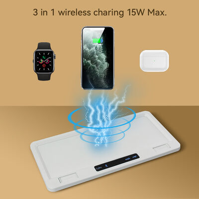 Recliner Bluetooth Sound System with 15W Qi Wireless Charger Dual USB Ports and ABS Plastic Construction