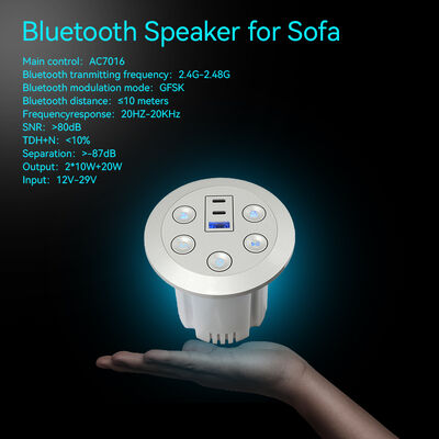 Smart Recliner Sofa Bluetooth Audio Speaker with USB Charging and Bluetooth Music Player in ABS Plastic