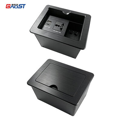 Premium ingebouwde tafel stroomstopbox met 65W USB-C PD snelladen